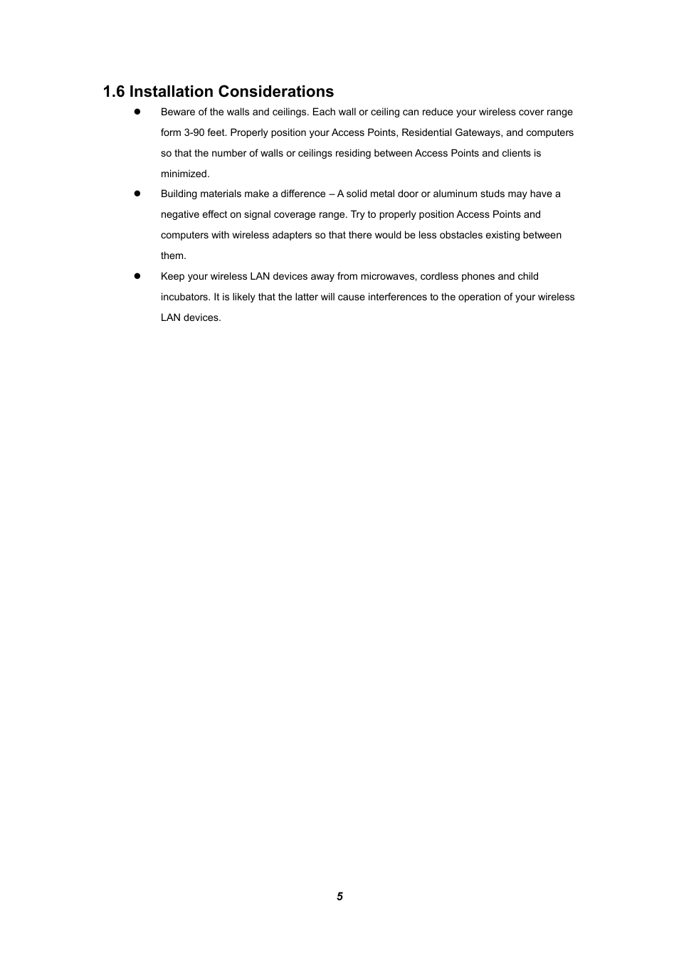 6 installation considerations | Planet Technology WL-U356 User Manual | Page 9 / 28