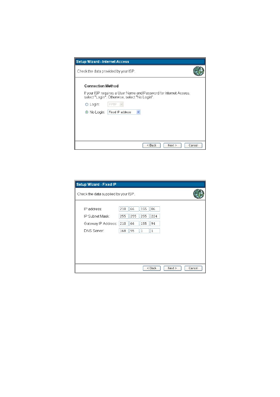 2 fixed ip address | Planet Technology Pre-N Wireless Router WNRT-610 User Manual | Page 15 / 37