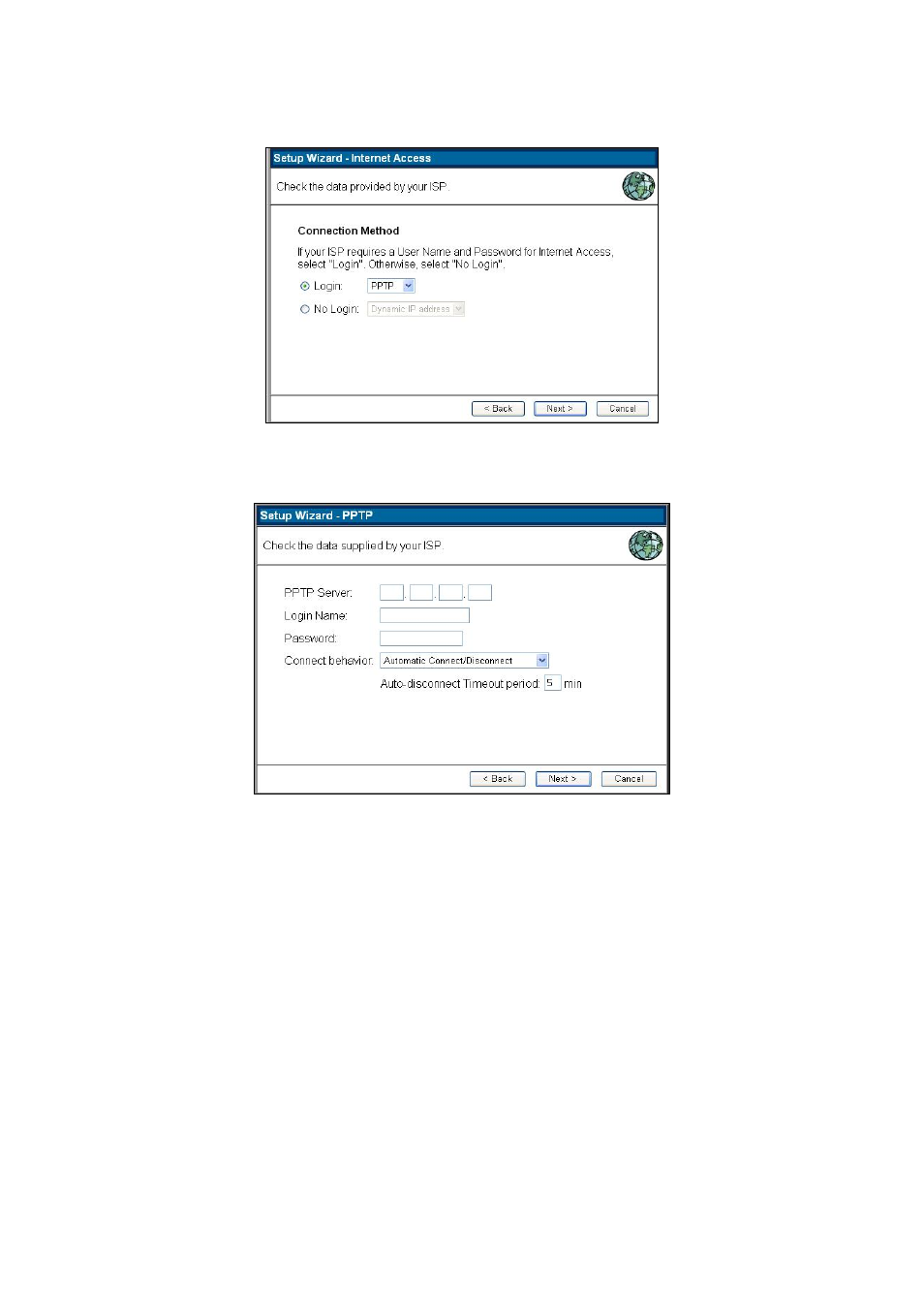 4 pptp | Planet Technology Pre-N Wireless Router WNRT-610 User Manual | Page 17 / 37