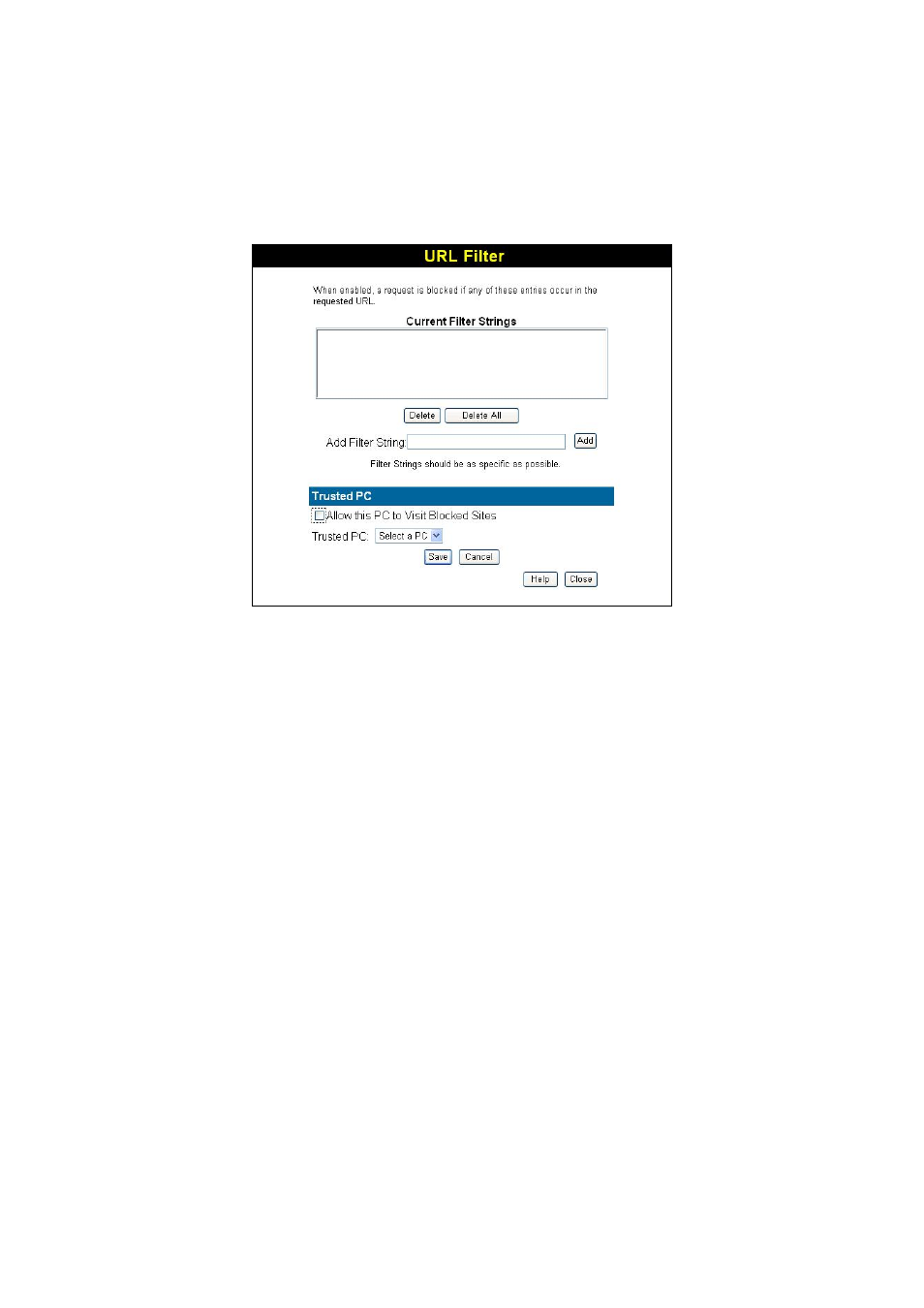 2 url filter | Planet Technology Pre-N Wireless Router WNRT-610 User Manual | Page 23 / 37