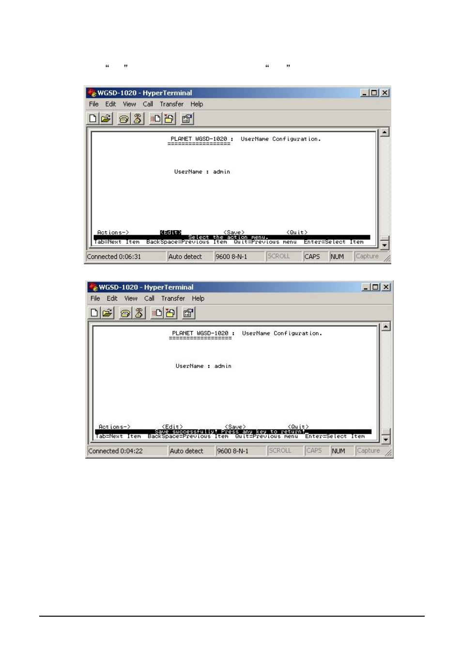 3 change username | Planet Technology WGSD-1020 User Manual | Page 20 / 93