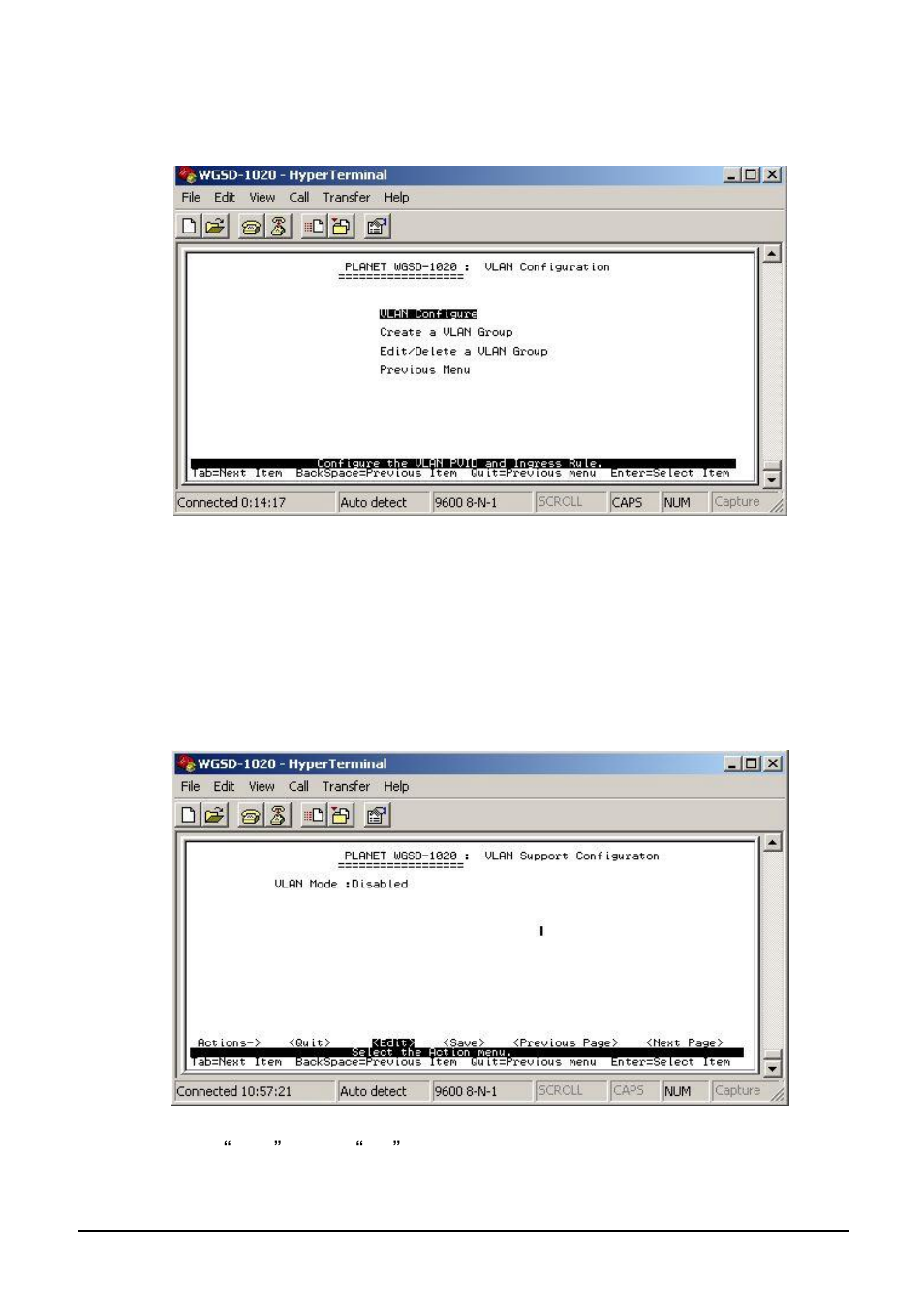 4 vlan configuration, 1 vlan configure | Planet Technology WGSD-1020 User Manual | Page 24 / 93