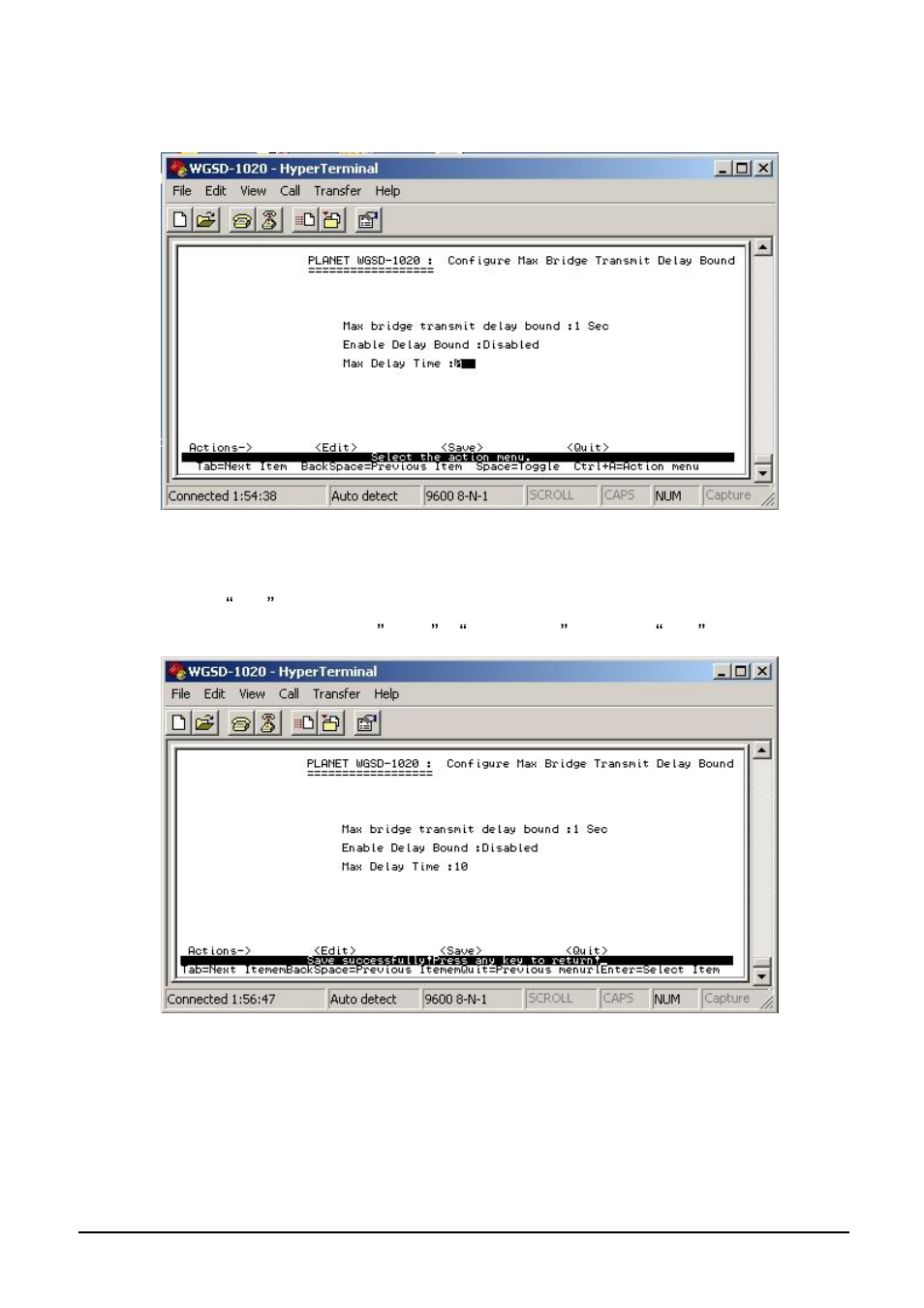 3 max delay time, 8 main menu | Planet Technology WGSD-1020 User Manual | Page 36 / 93