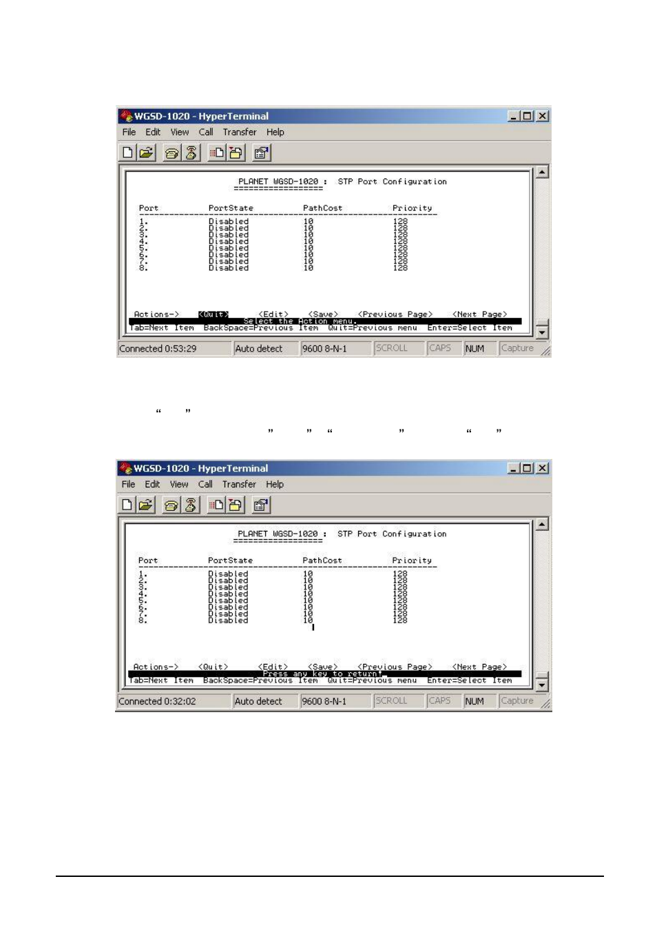 3 per port configuration | Planet Technology WGSD-1020 User Manual | Page 40 / 93