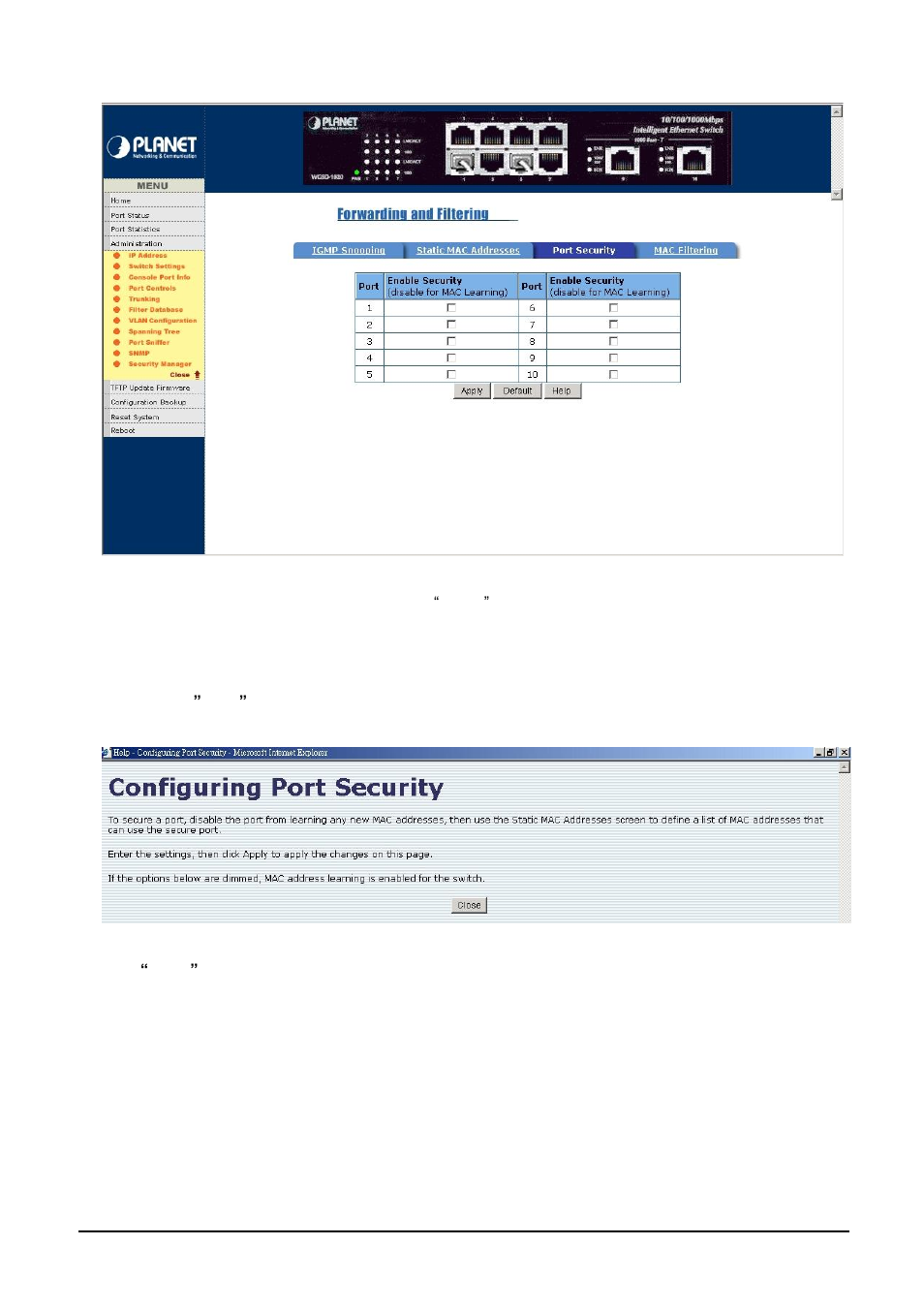 Planet Technology WGSD-1020 User Manual | Page 68 / 93