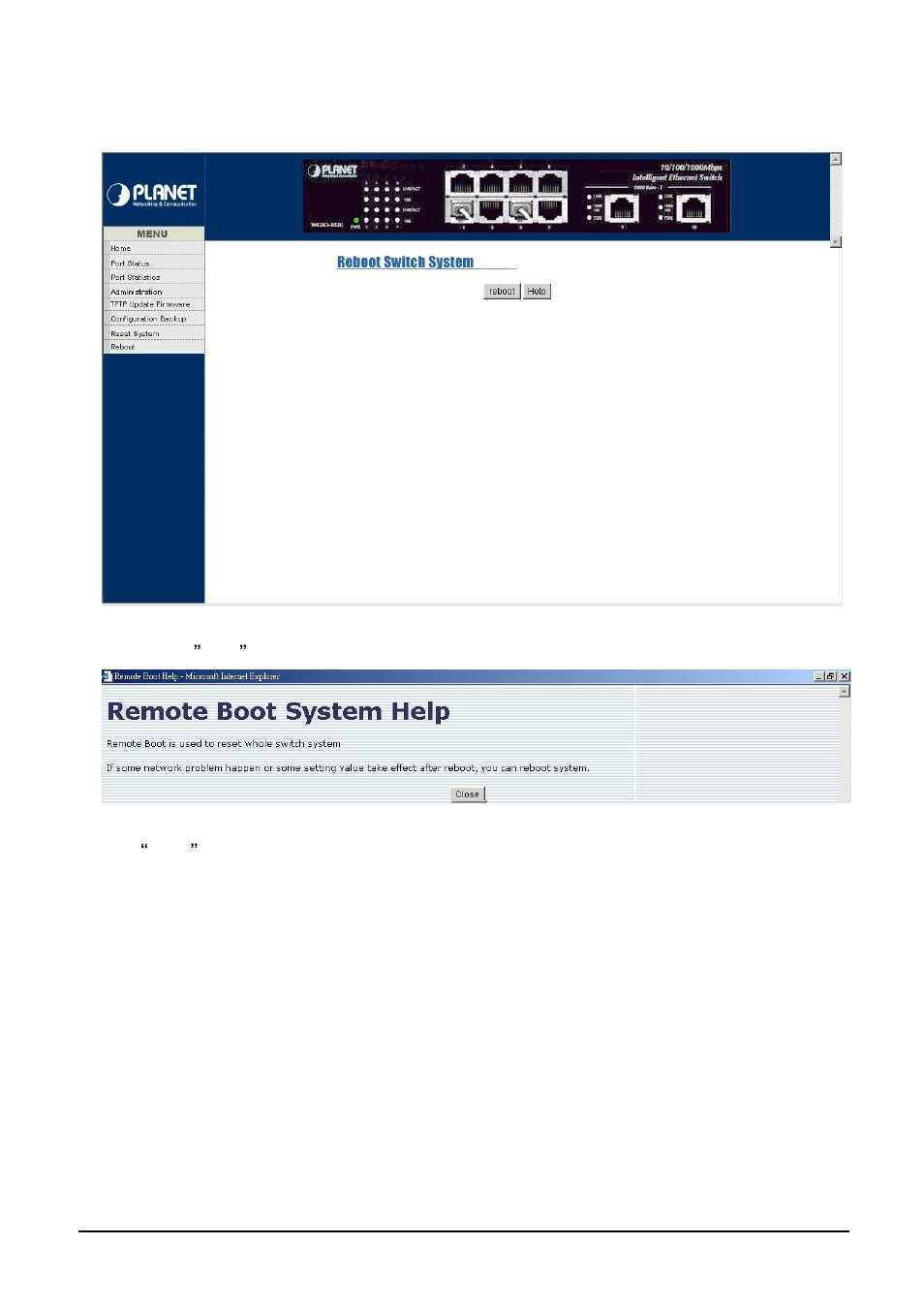 8 reboot system | Planet Technology WGSD-1020 User Manual | Page 86 / 93