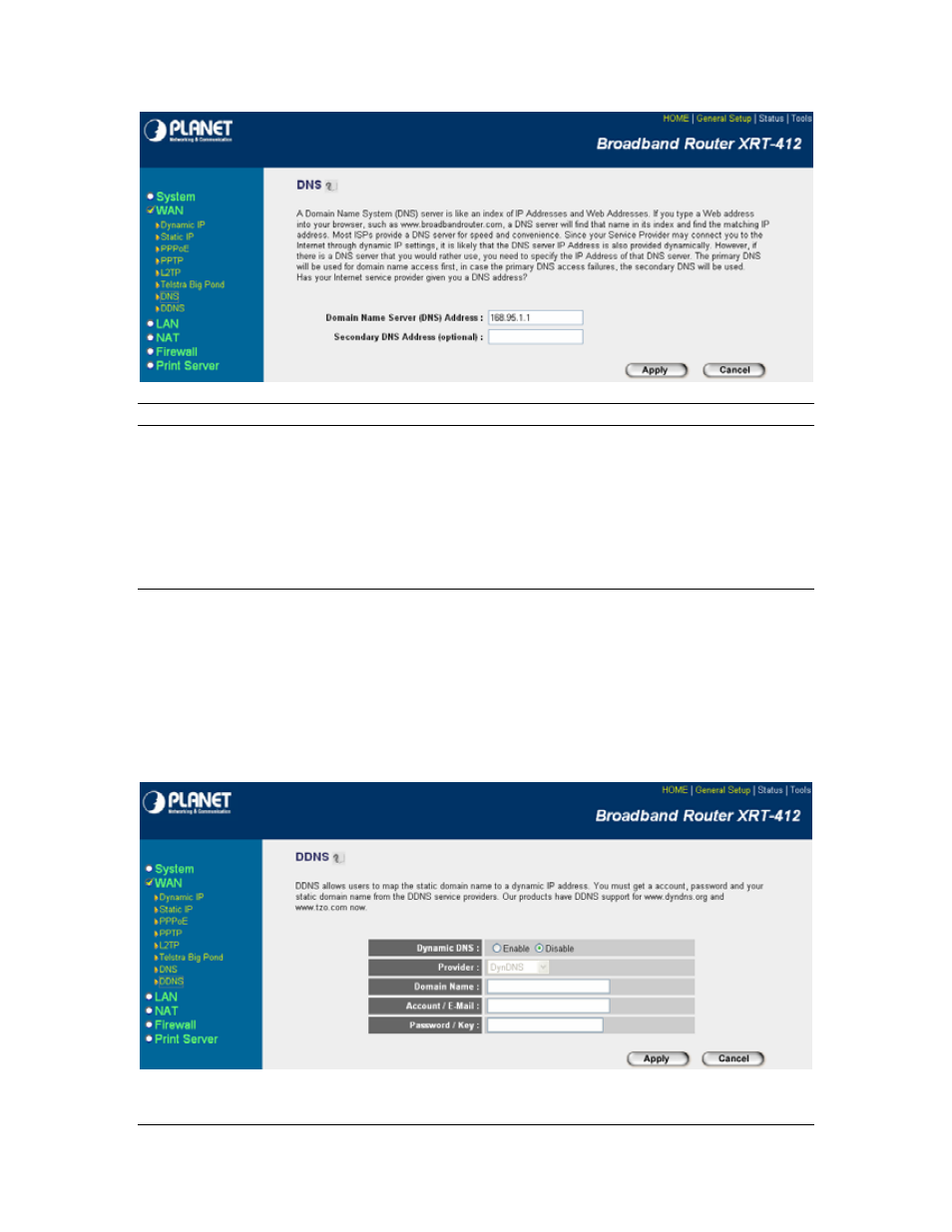8 ddns | Planet Technology XRT-412 User Manual | Page 35 / 70