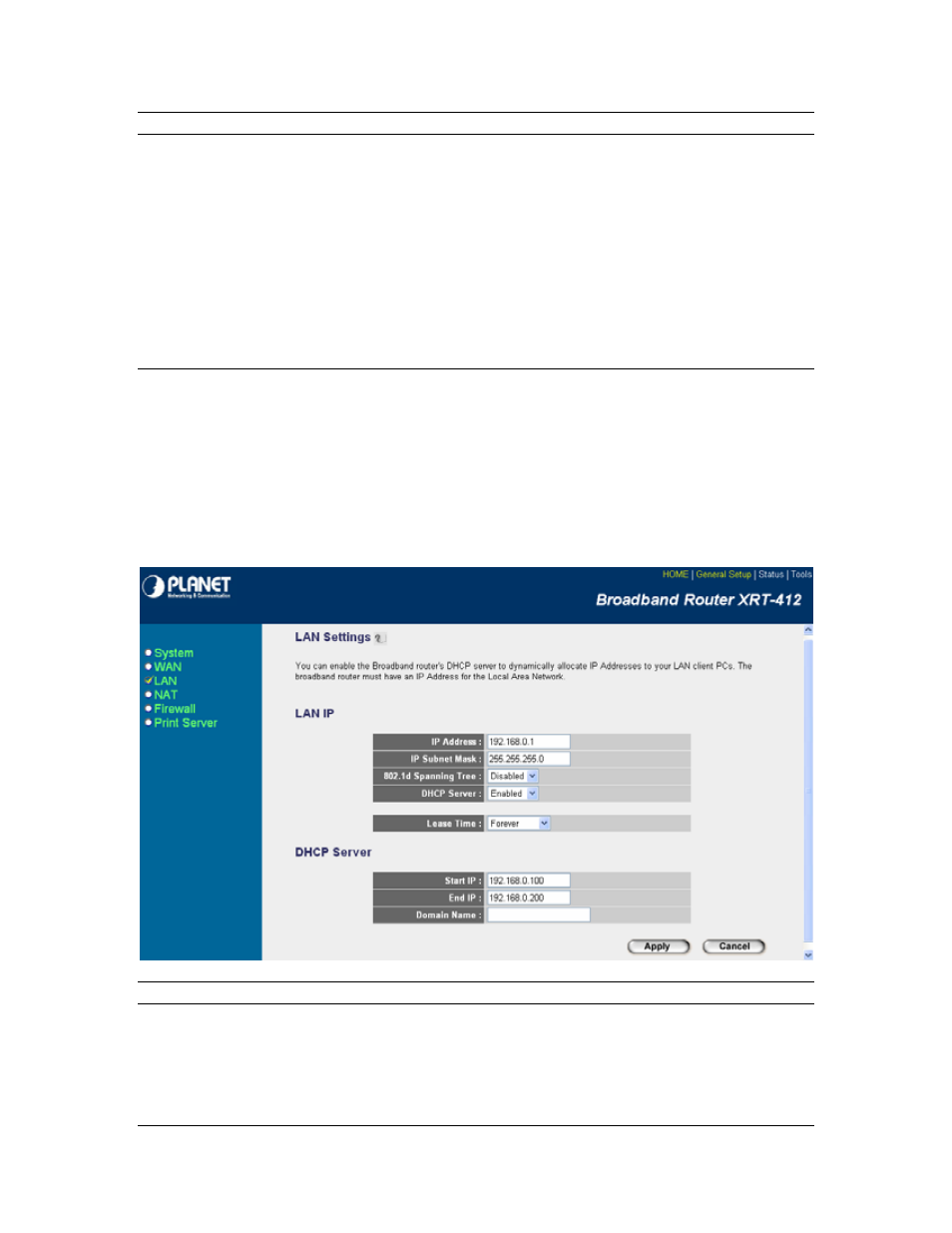 3 lan | Planet Technology XRT-412 User Manual | Page 36 / 70