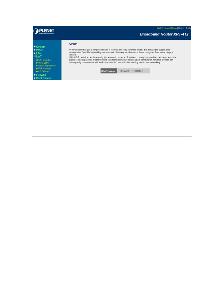 5 alg settings | Planet Technology XRT-412 User Manual | Page 44 / 70