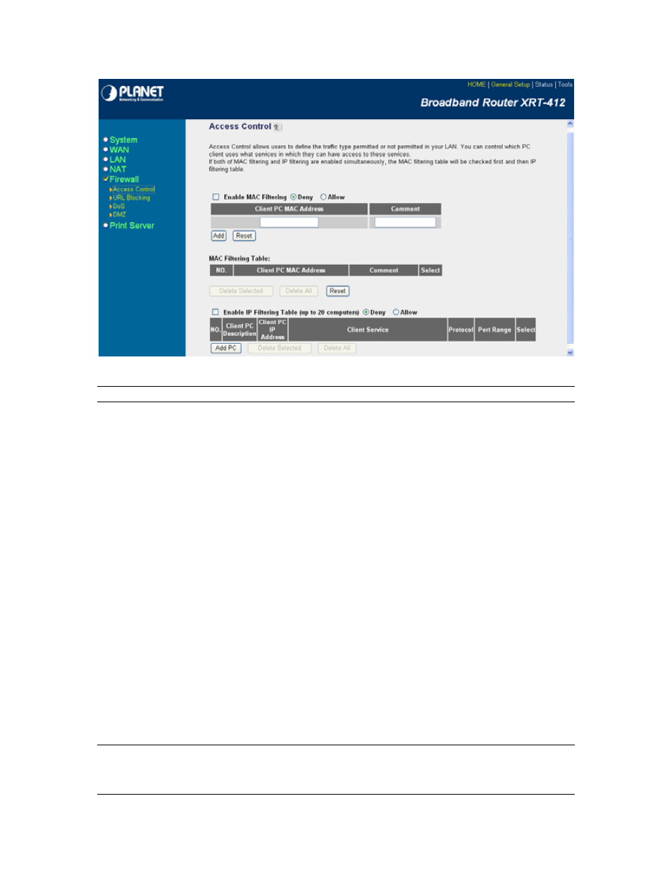 Planet Technology XRT-412 User Manual | Page 47 / 70