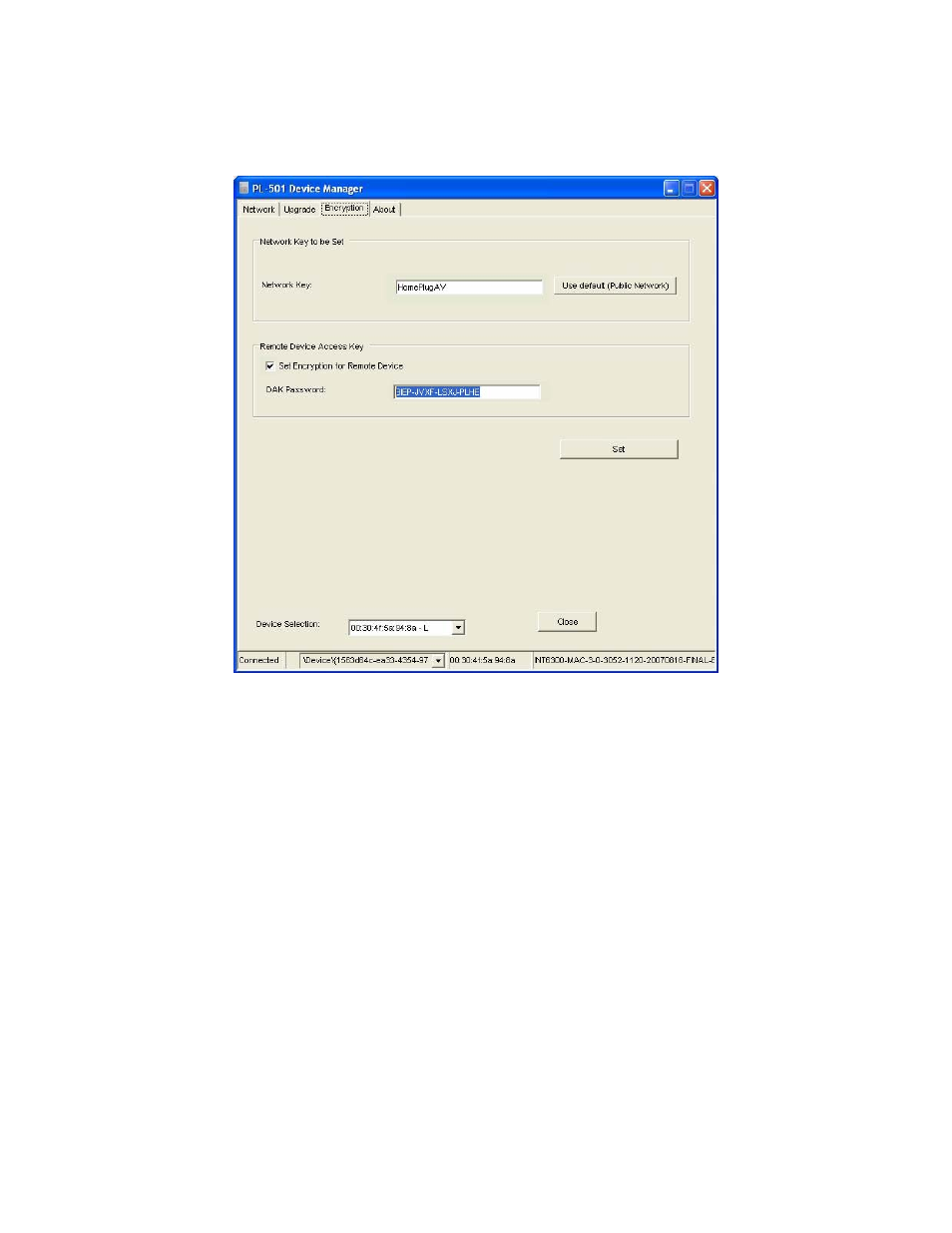 Setting up security on a network powerline device | Planet Technology PL-501v2-US User Manual | Page 15 / 17