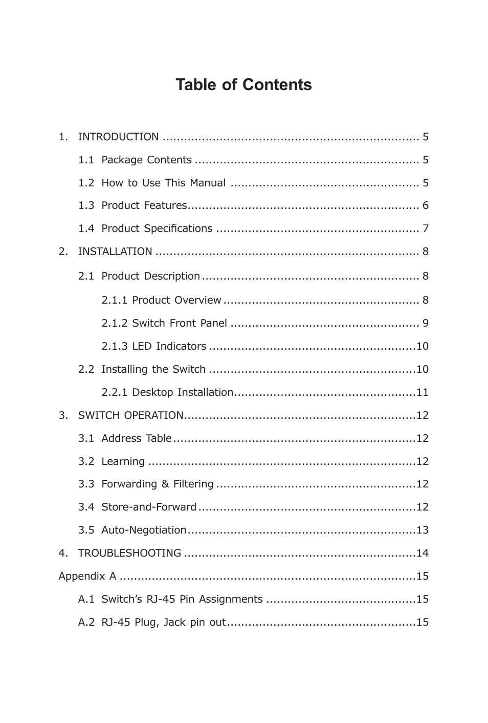 Planet Technology SW-804 User Manual | Page 4 / 16