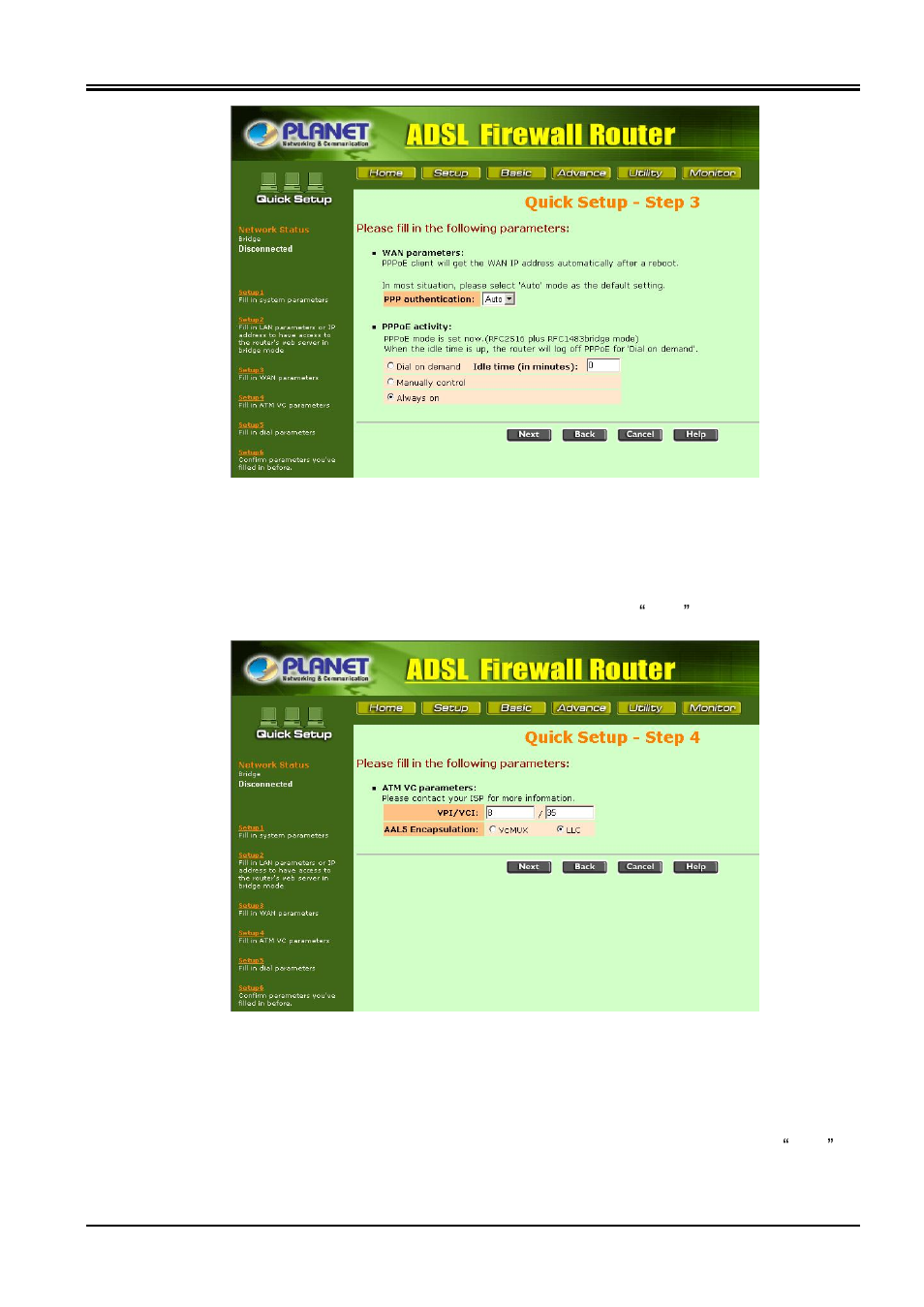 Planet Technology ADSL Firewall Router ADE-4120 User Manual | Page 23 / 47