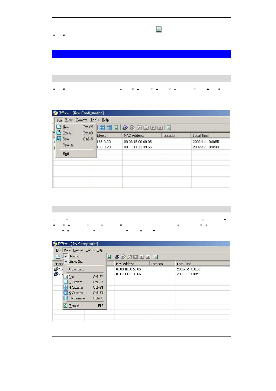 Menu bar | Planet Technology ICA-100 User Manual | Page 37 / 80