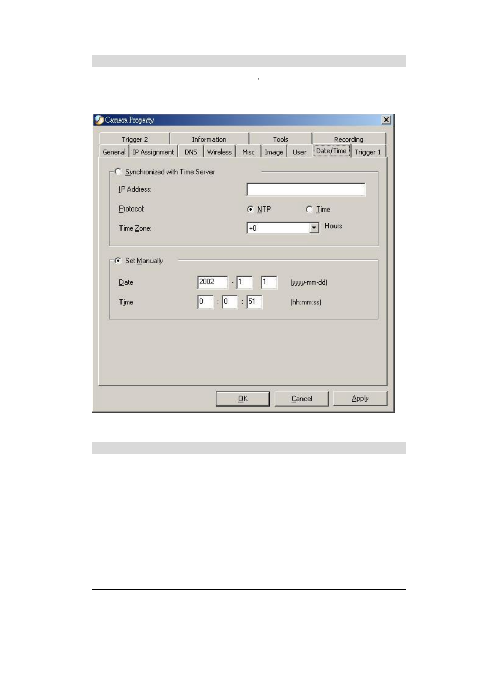 Date/time, Trigger 1 | Planet Technology ICA-100 User Manual | Page 51 / 80