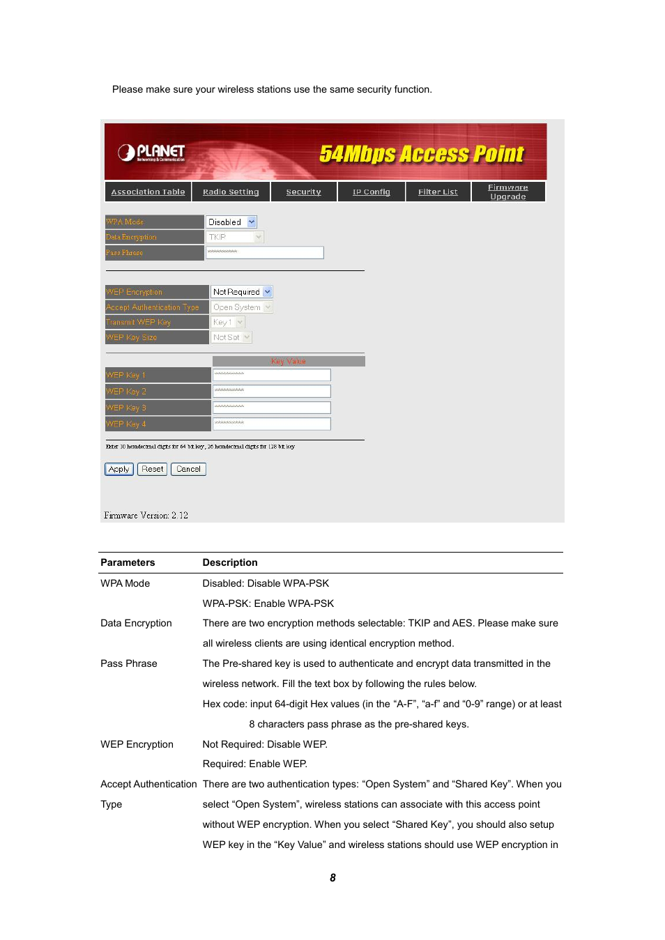 Planet Technology WAP-4030 User Manual | Page 12 / 17