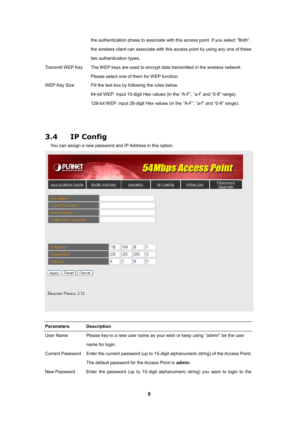4 ip config | Planet Technology WAP-4030 User Manual | Page 13 / 17