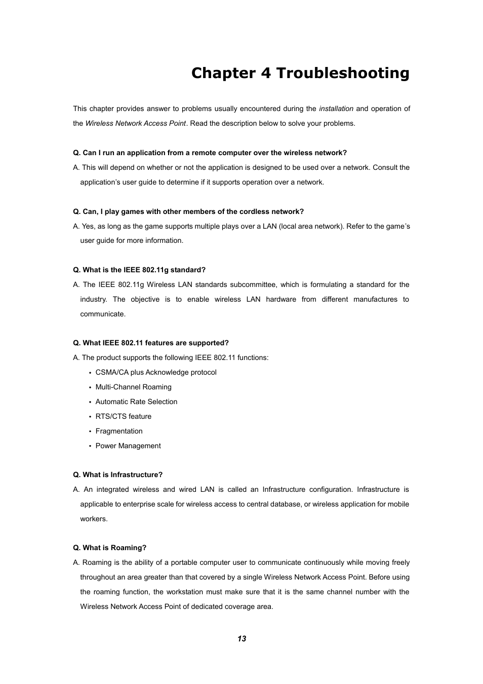 Chapter 4 troubleshooting | Planet Technology WAP-4030 User Manual | Page 17 / 17