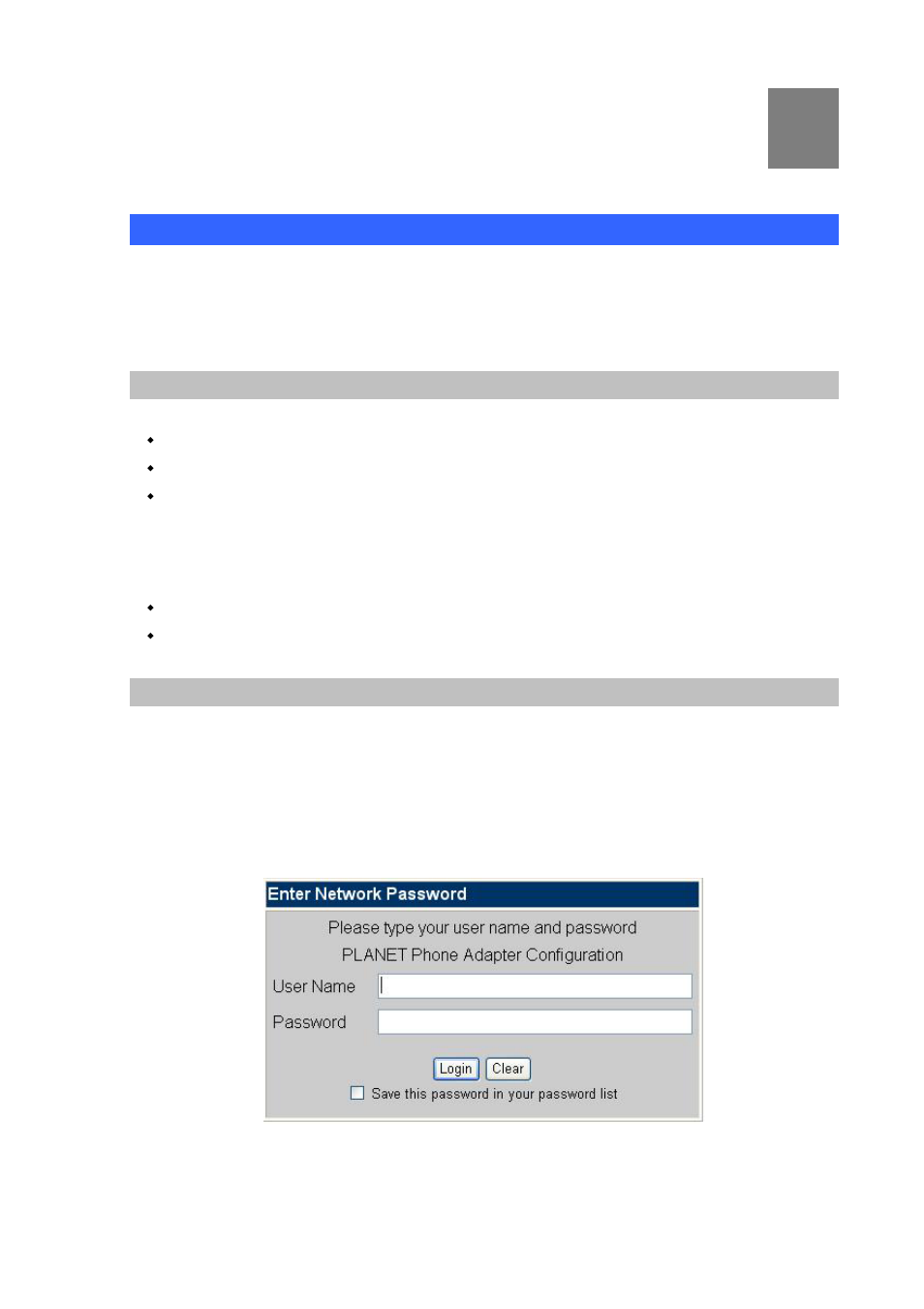 Chapter 3 network service configurations | Planet Technology VIP-156PE User Manual | Page 15 / 31