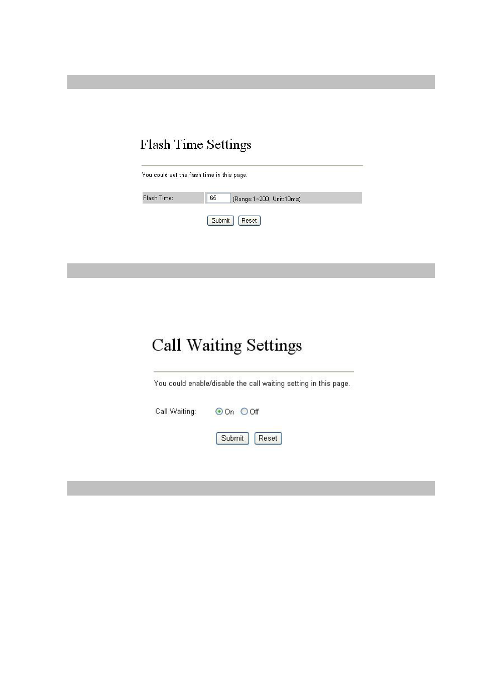 Flash time setting, Call waiting settings, Ddns settings | Planet Technology VIP-156PE User Manual | Page 21 / 31