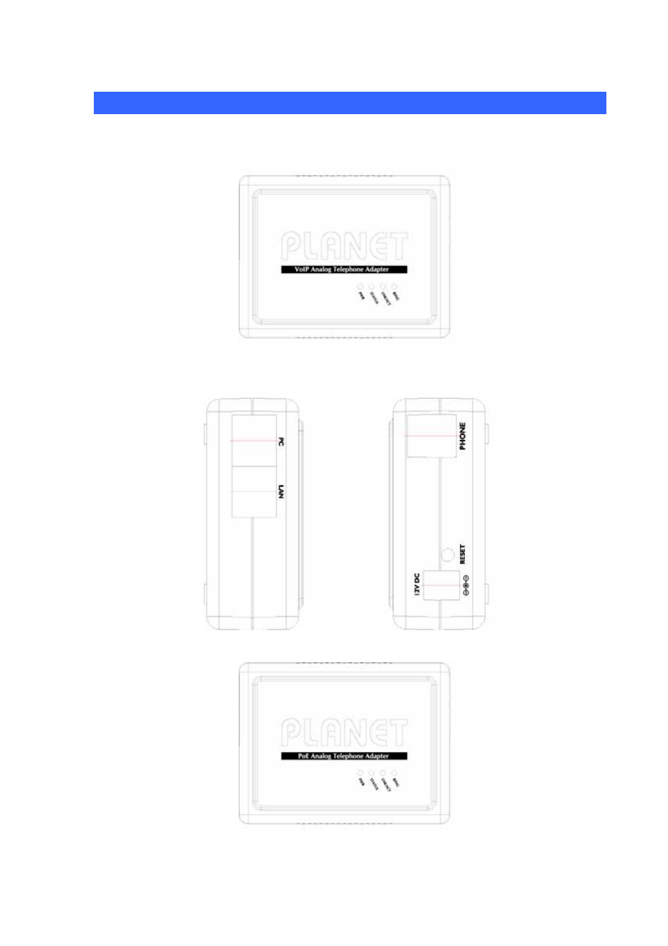 Physical details | Planet Technology VIP-156PE User Manual | Page 8 / 31