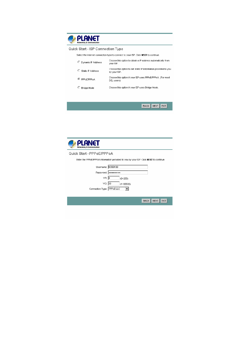 Planet Technology ADW-4401 A/B User Manual | Page 17 / 42