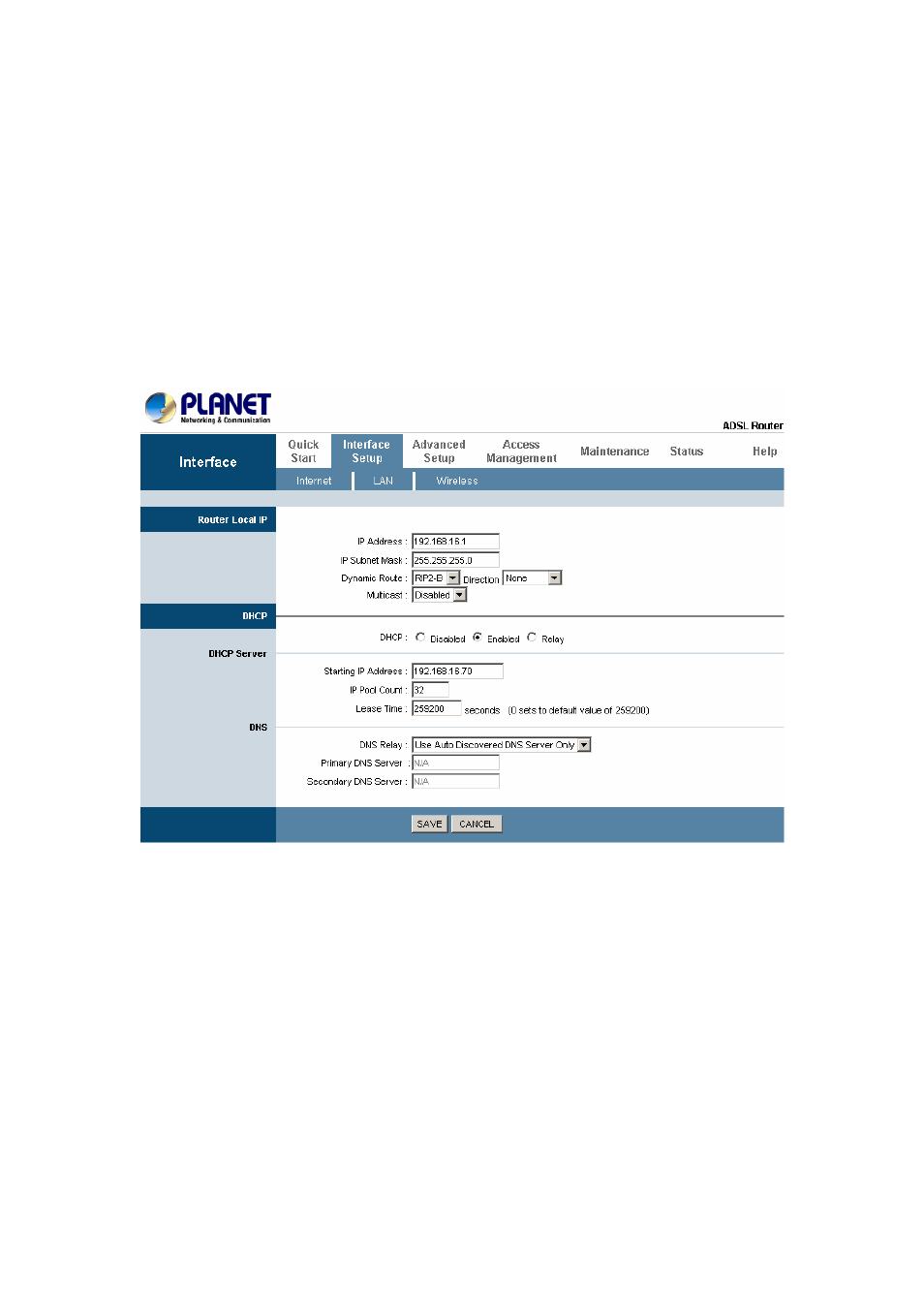 1 lan configuration, 1 wireless settings, 1 ip filtering | 1 nat setting | Planet Technology ADW-4401 A/B User Manual | Page 27 / 42