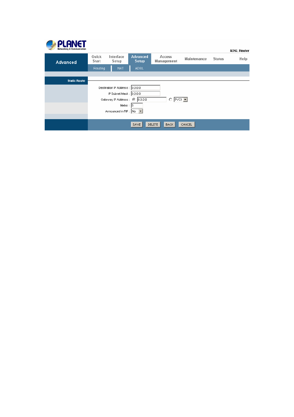 2 dynamic routing, Ix a: glossary | Planet Technology ADW-4401 A/B User Manual | Page 33 / 42