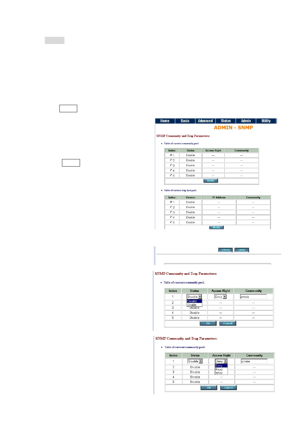 Snmp | Planet Technology G.SHDSL Bridge/Router GRT-402 User Manual | Page 35 / 76