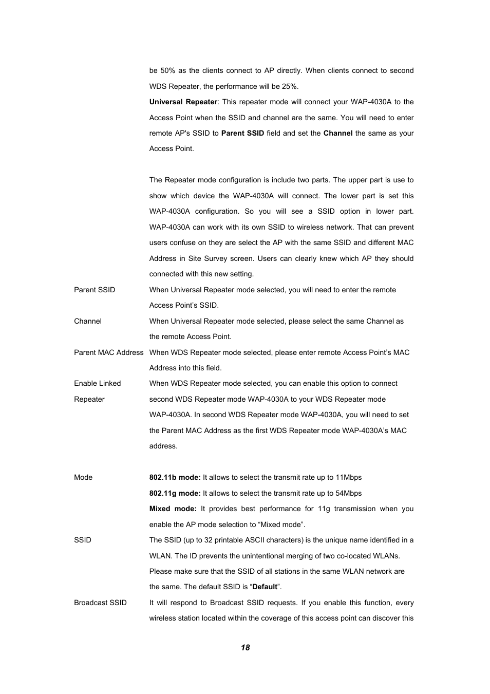 4 point-to-point mode, Point-to-point mode | Planet Technology WAP-4030A User Manual | Page 18 / 28