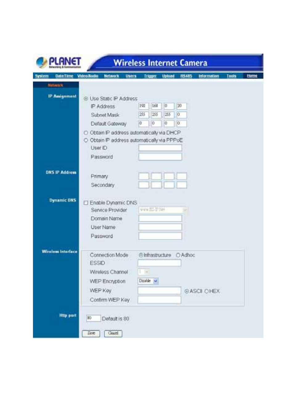 Planet Technology Internet Camera ICA-110W User Manual | Page 33 / 108