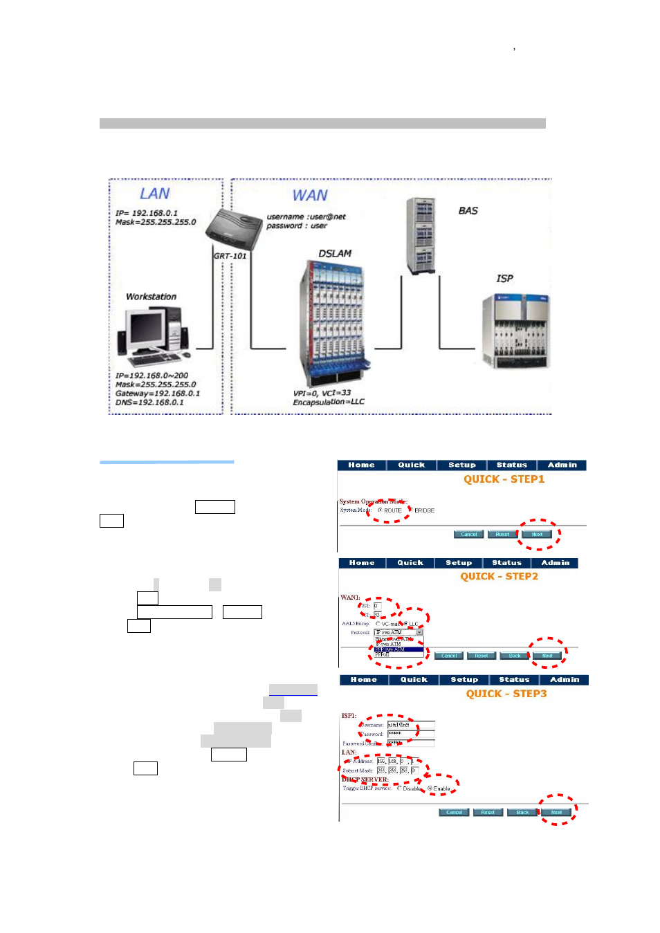 2 routing mode for pppoa and pppoe with ip sharing | Planet Technology GRT-101 User Manual | Page 17 / 73