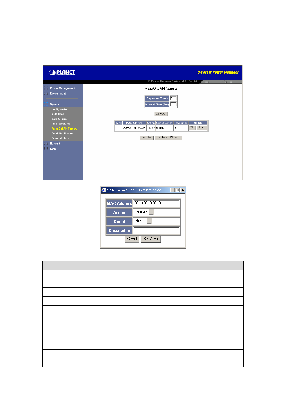 6 wol | Planet Technology 8-Port IP Power Manager IPM-8002 User Manual | Page 42 / 57