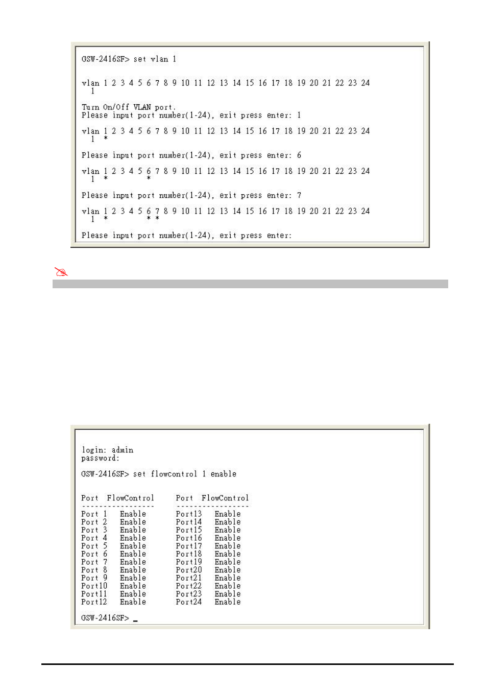 3 set flowcontrol | Planet Technology GSW-2416SF User Manual | Page 24 / 54