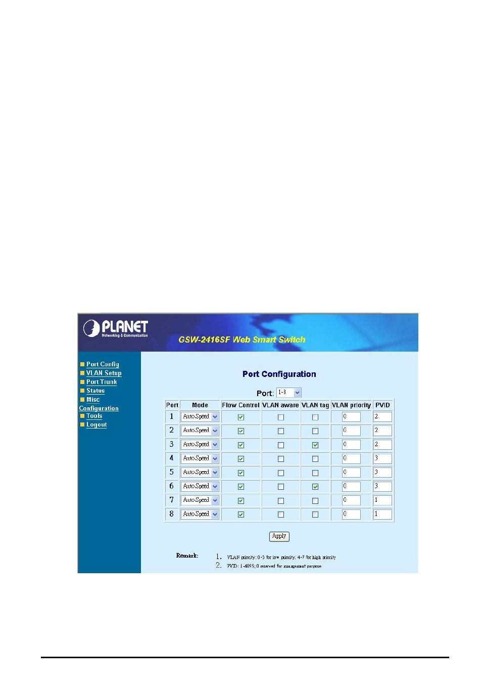 Planet Technology GSW-2416SF User Manual | Page 40 / 54