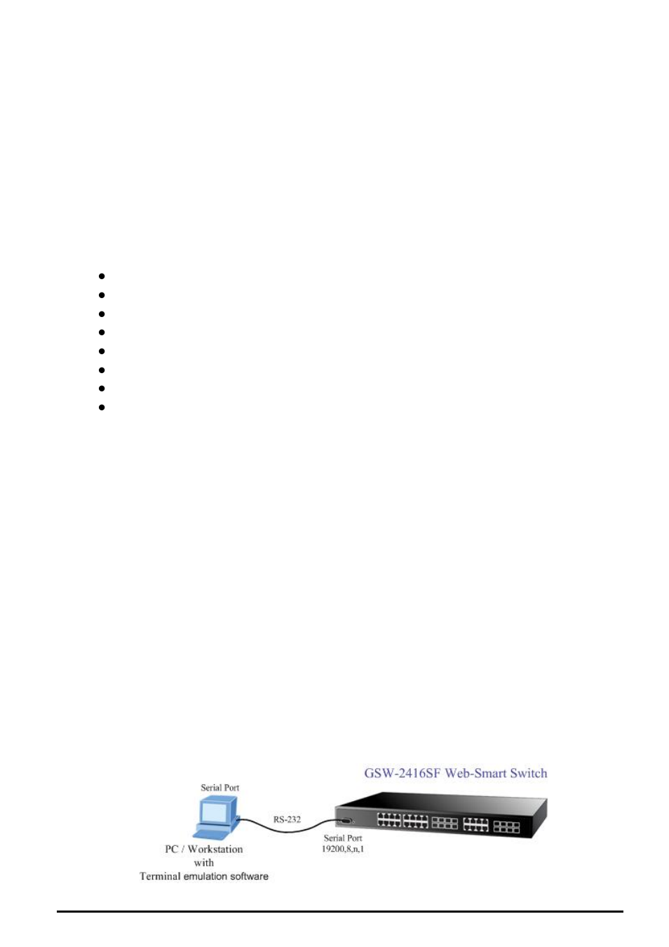 Switch management, 1 overview, 2 management methods | 1 local console management, Verview, Anagement, Ethods | Planet Technology GSW-2416SF User Manual | Page 9 / 54