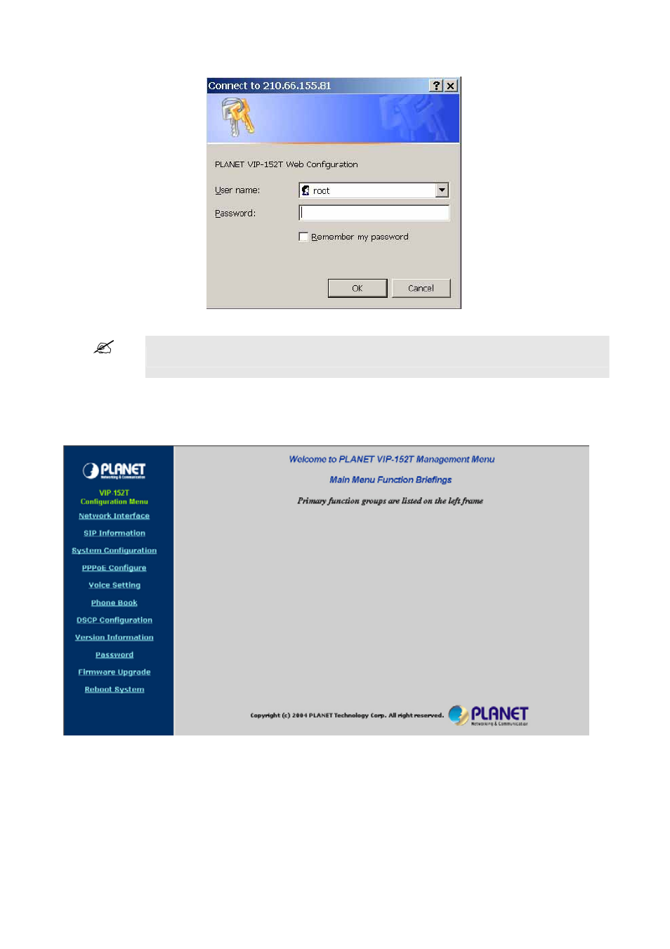 Step 3. enter the web interface main screen, Step 4. start configuration | Planet Technology VIP-152T User Manual | Page 19 / 48