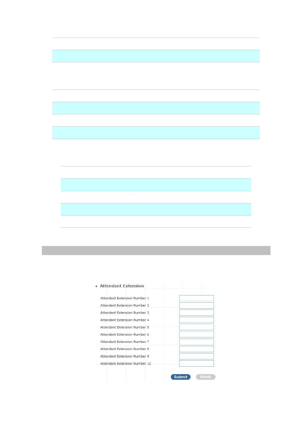 Attendant extension | Planet Technology Internet Telephony PBX System IPX-300 Series User Manual | Page 20 / 68
