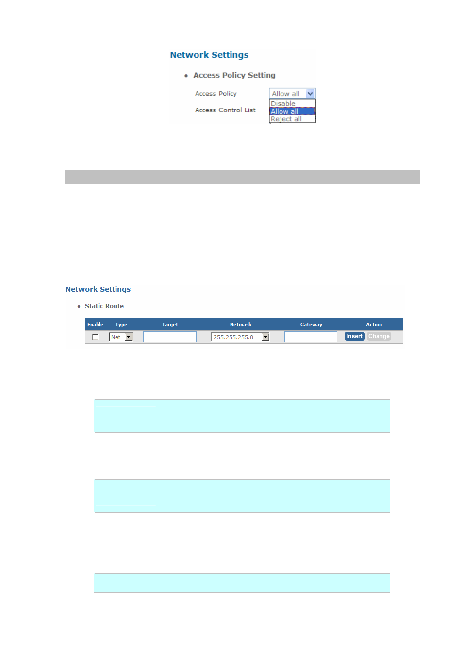 Static route | Planet Technology Internet Telephony PBX System IPX-300 Series User Manual | Page 42 / 68
