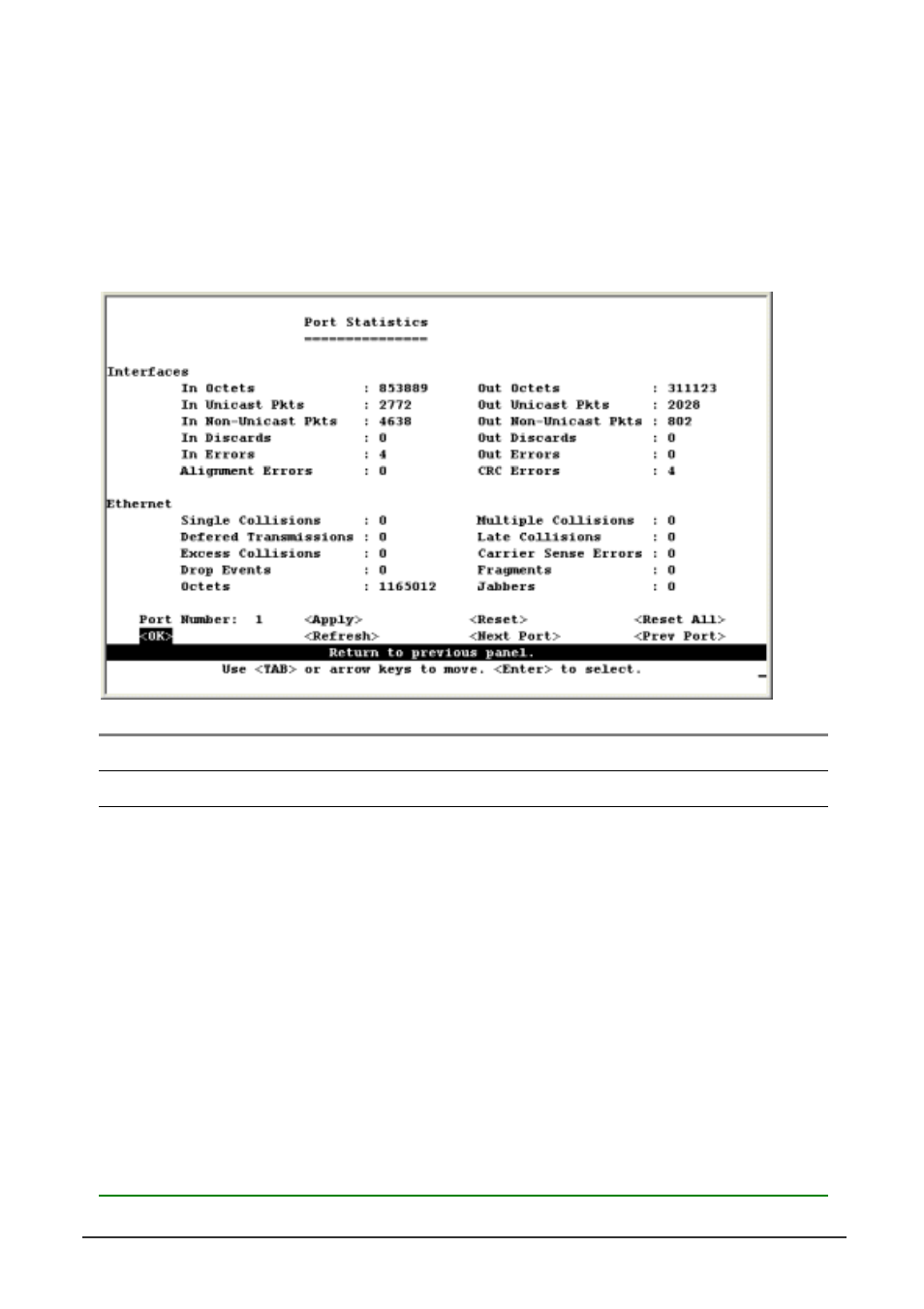 1 displaying ethernet port statistics | Planet Technology WGS3-2620 User Manual | Page 103 / 267