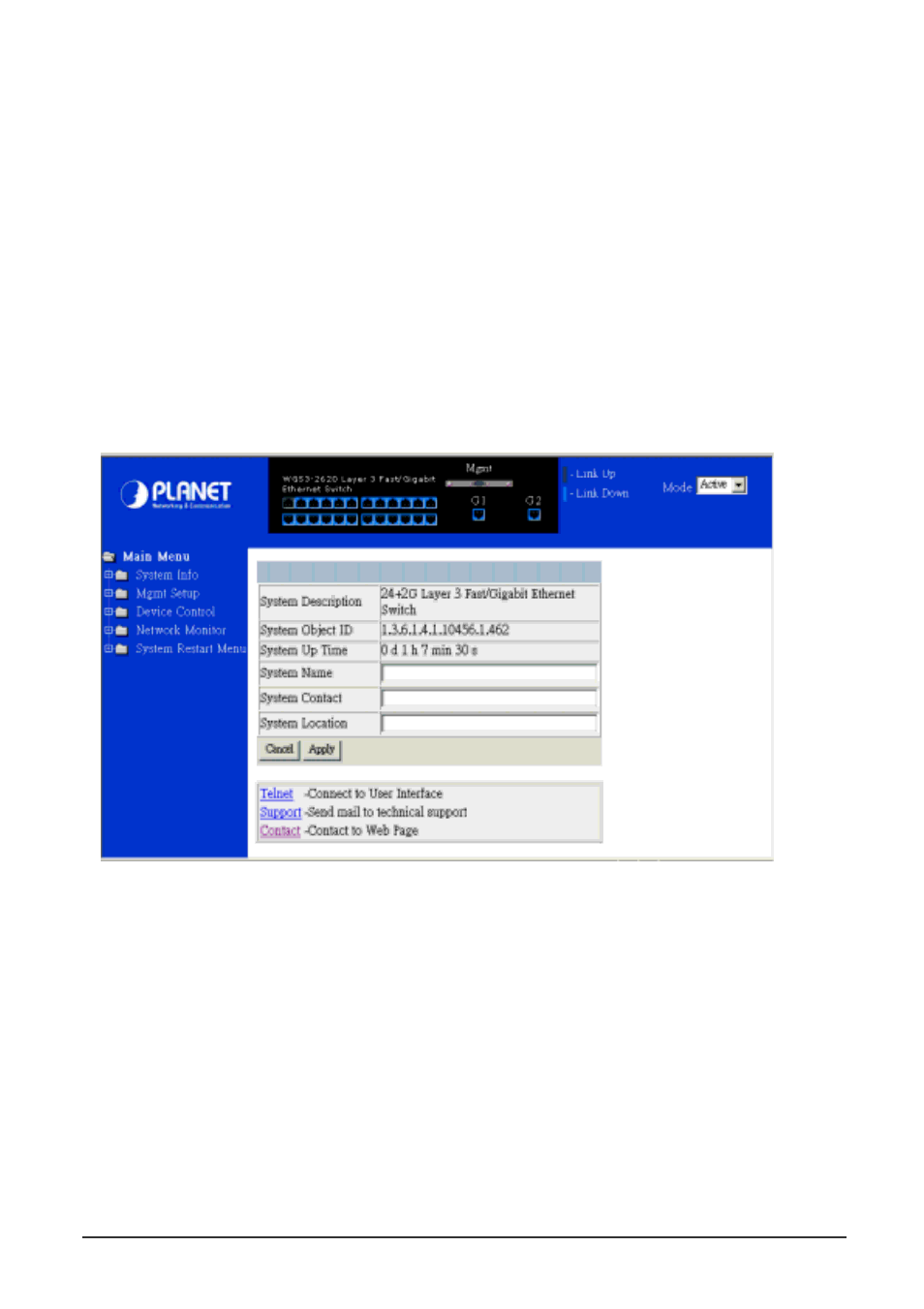 2 navigating the web browser interface, 1 home page | Planet Technology WGS3-2620 User Manual | Page 142 / 267