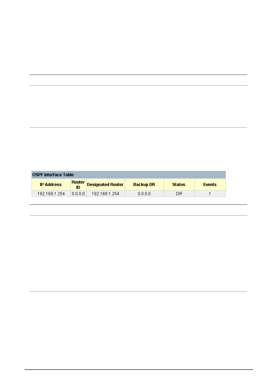 5 ospf table, 1 display interface table, 2 displaying the link state table | Planet Technology WGS3-2620 User Manual | Page 230 / 267