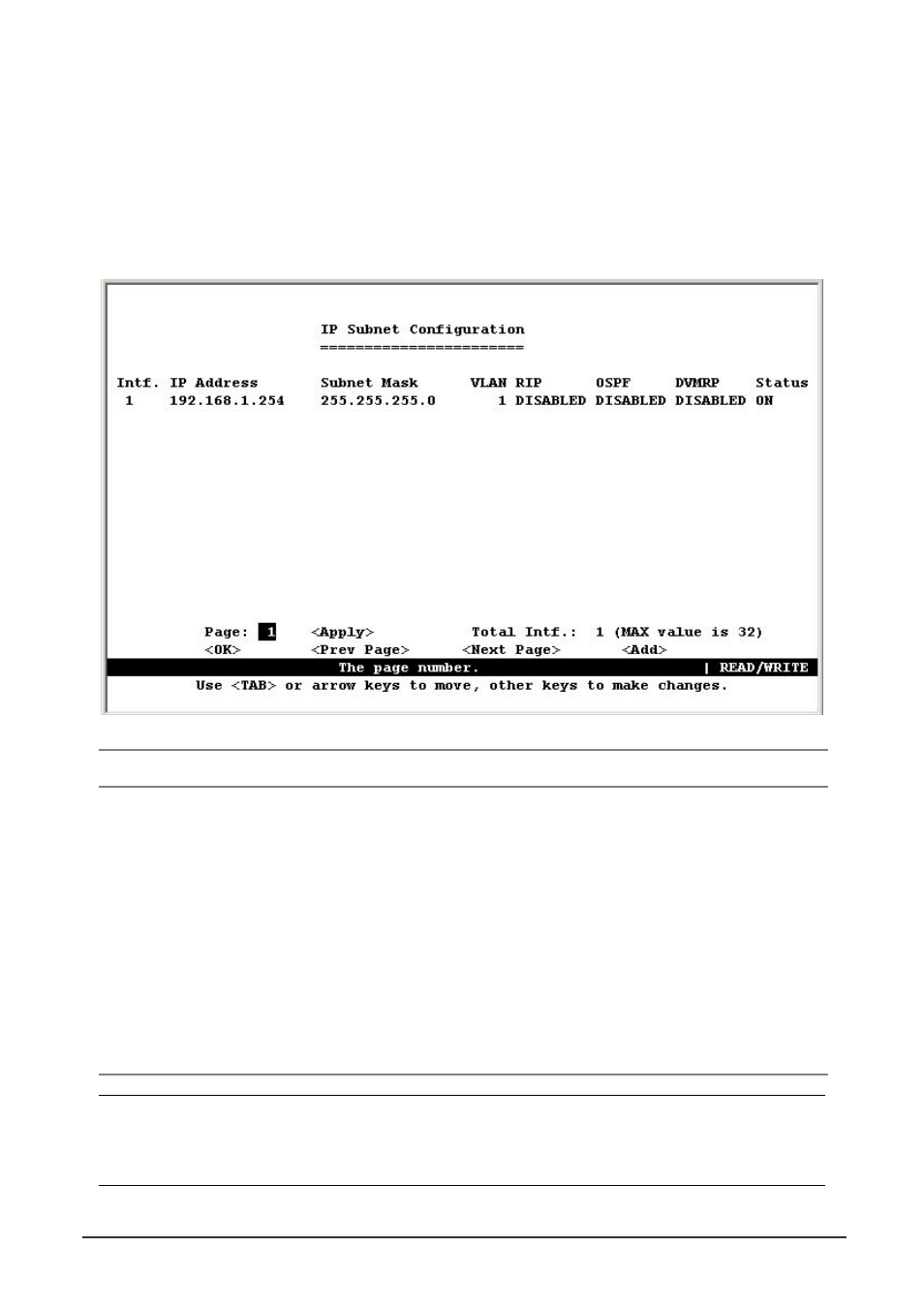 1 subnet configuration | Planet Technology WGS3-2620 User Manual | Page 70 / 267