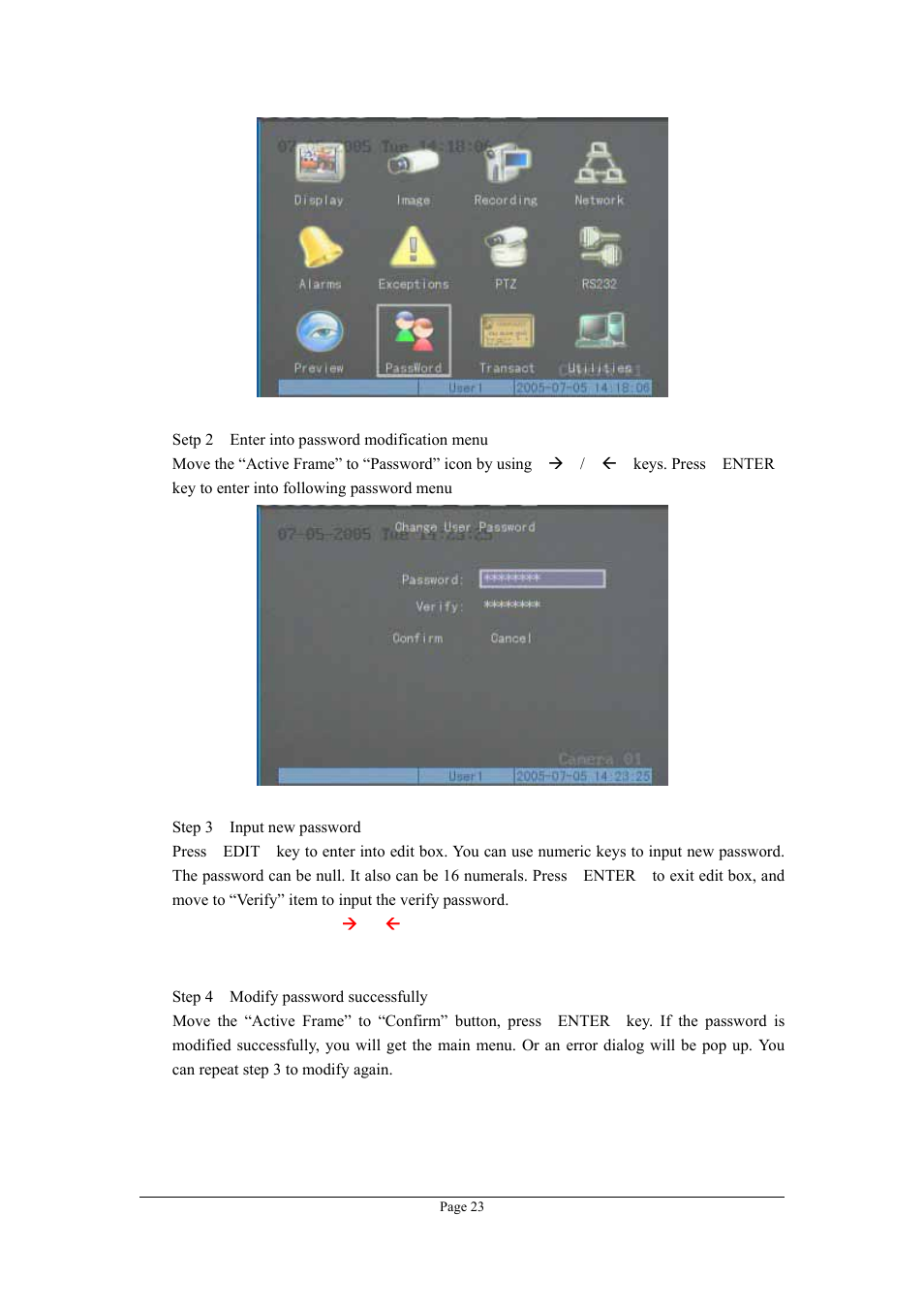 Planet Technology DVR-1670 User Manual | Page 23 / 99