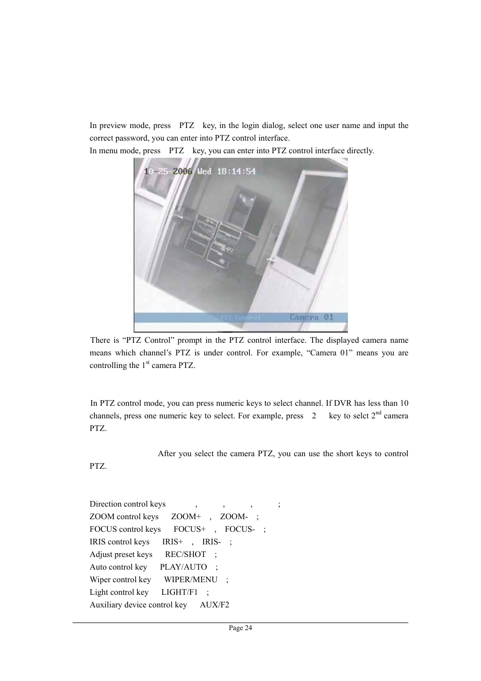 4 ptz control, Ptz control | Planet Technology DVR-1670 User Manual | Page 24 / 99