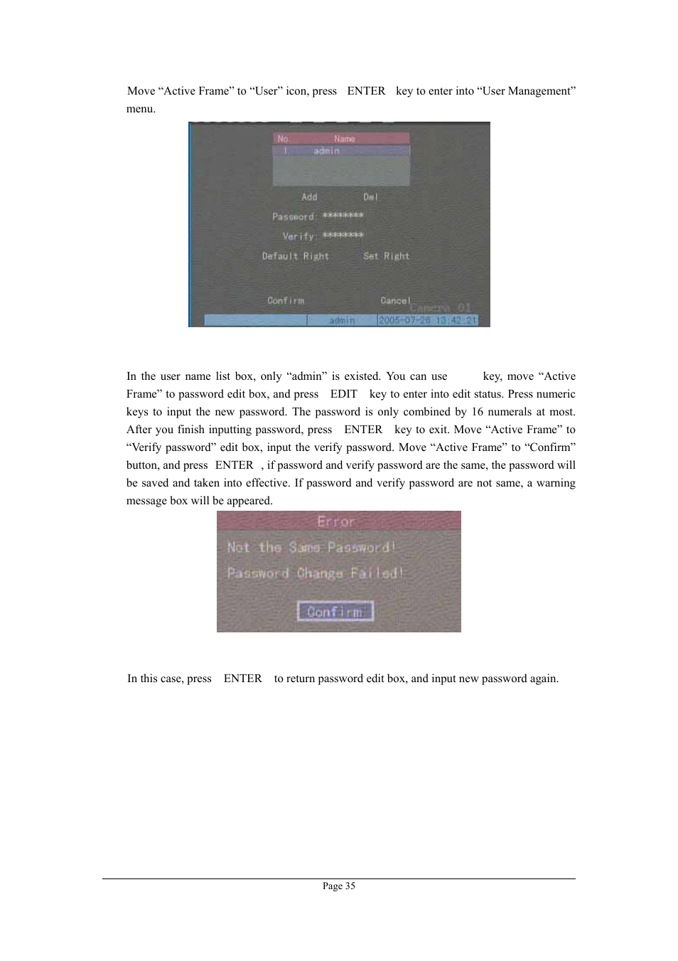 Planet Technology DVR-1670 User Manual | Page 35 / 99