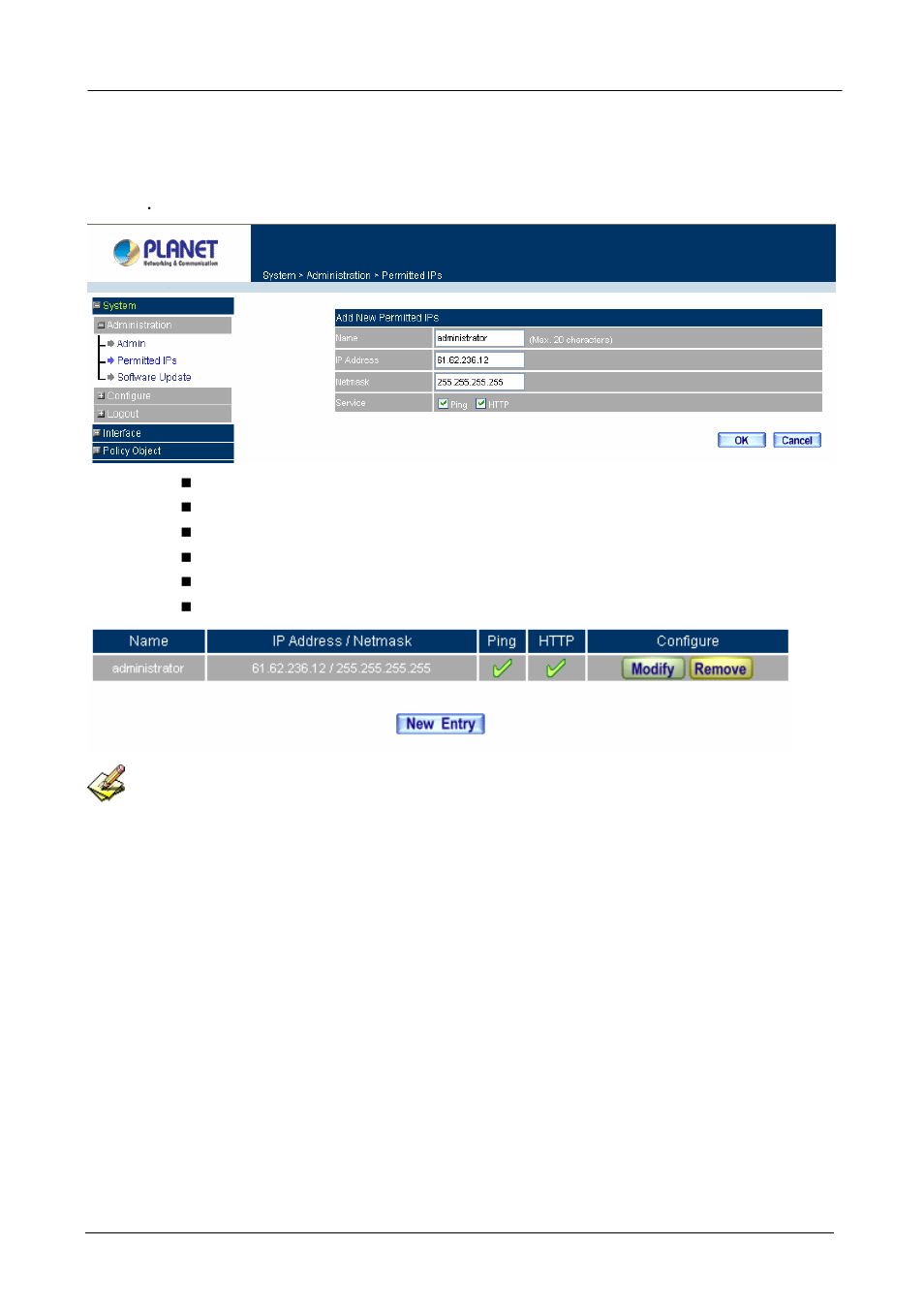 2 permitted ips | Planet Technology MH-2001 User Manual | Page 22 / 297