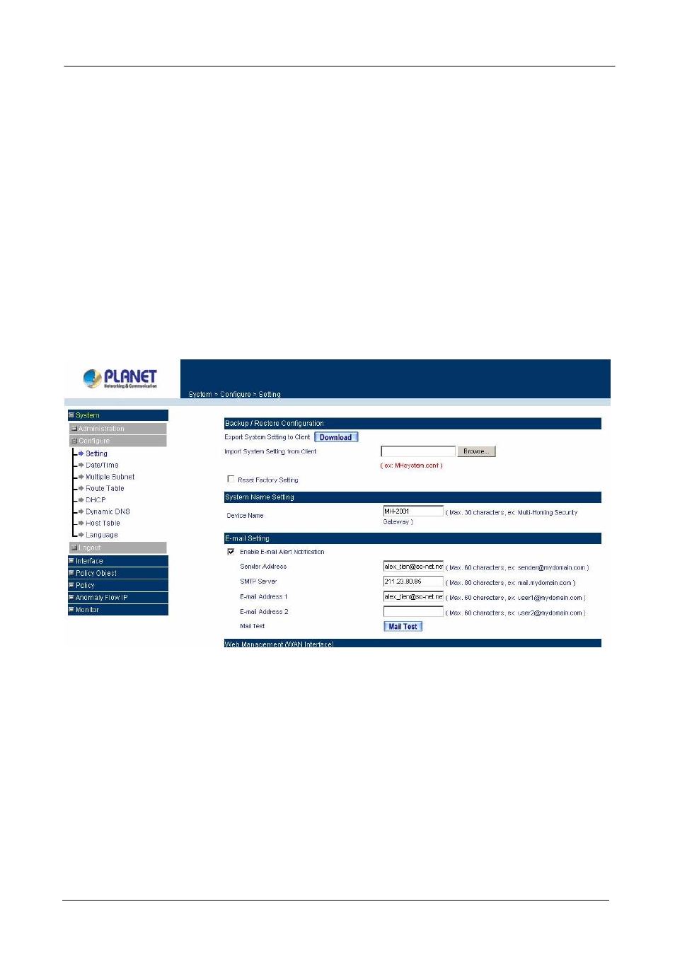 2 configure, 1 setting, Onfigure | Planet Technology MH-2001 User Manual | Page 24 / 297