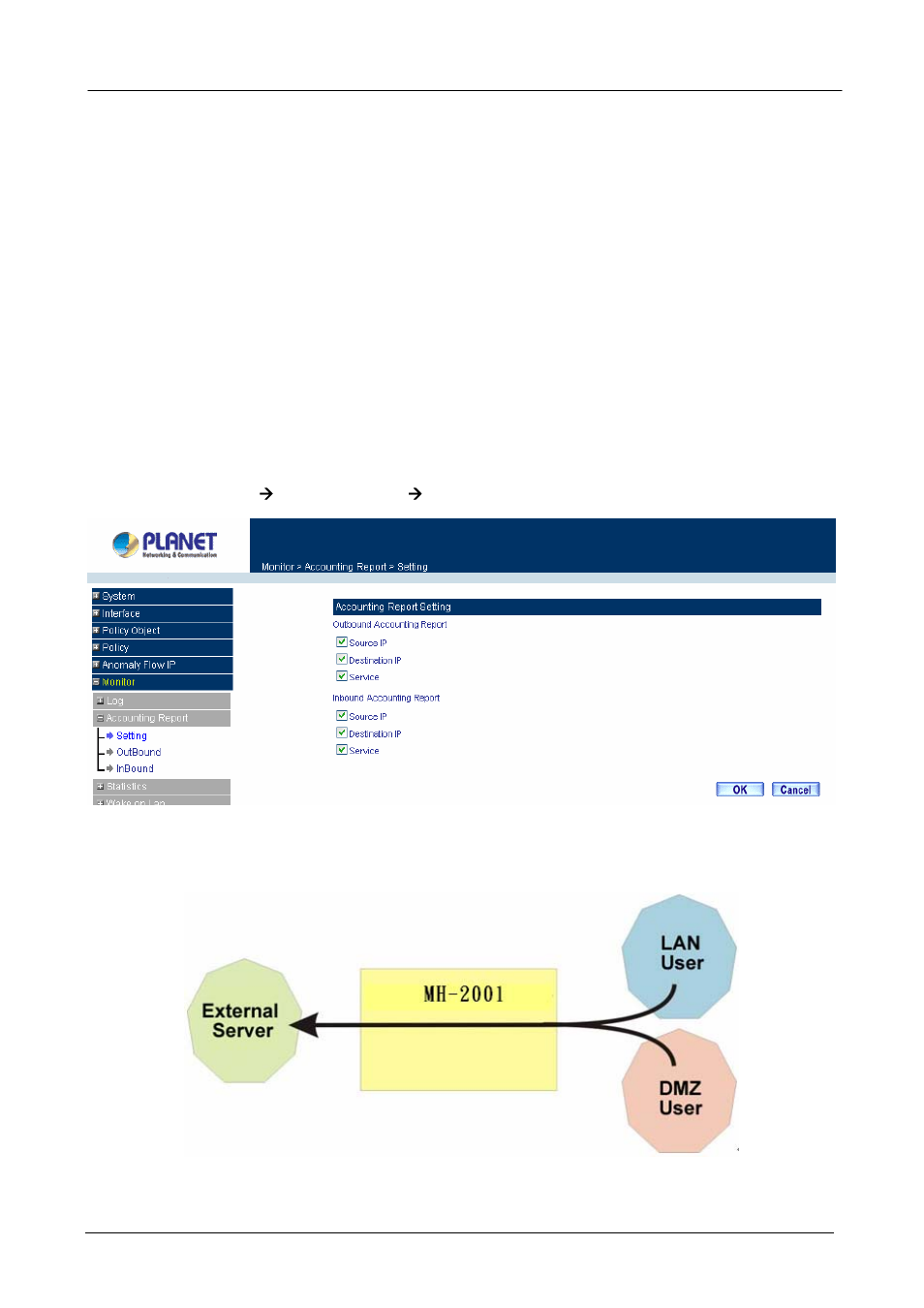 2 accounting report, 1 setting, Ccounting | Eport | Planet Technology MH-2001 User Manual | Page 276 / 297