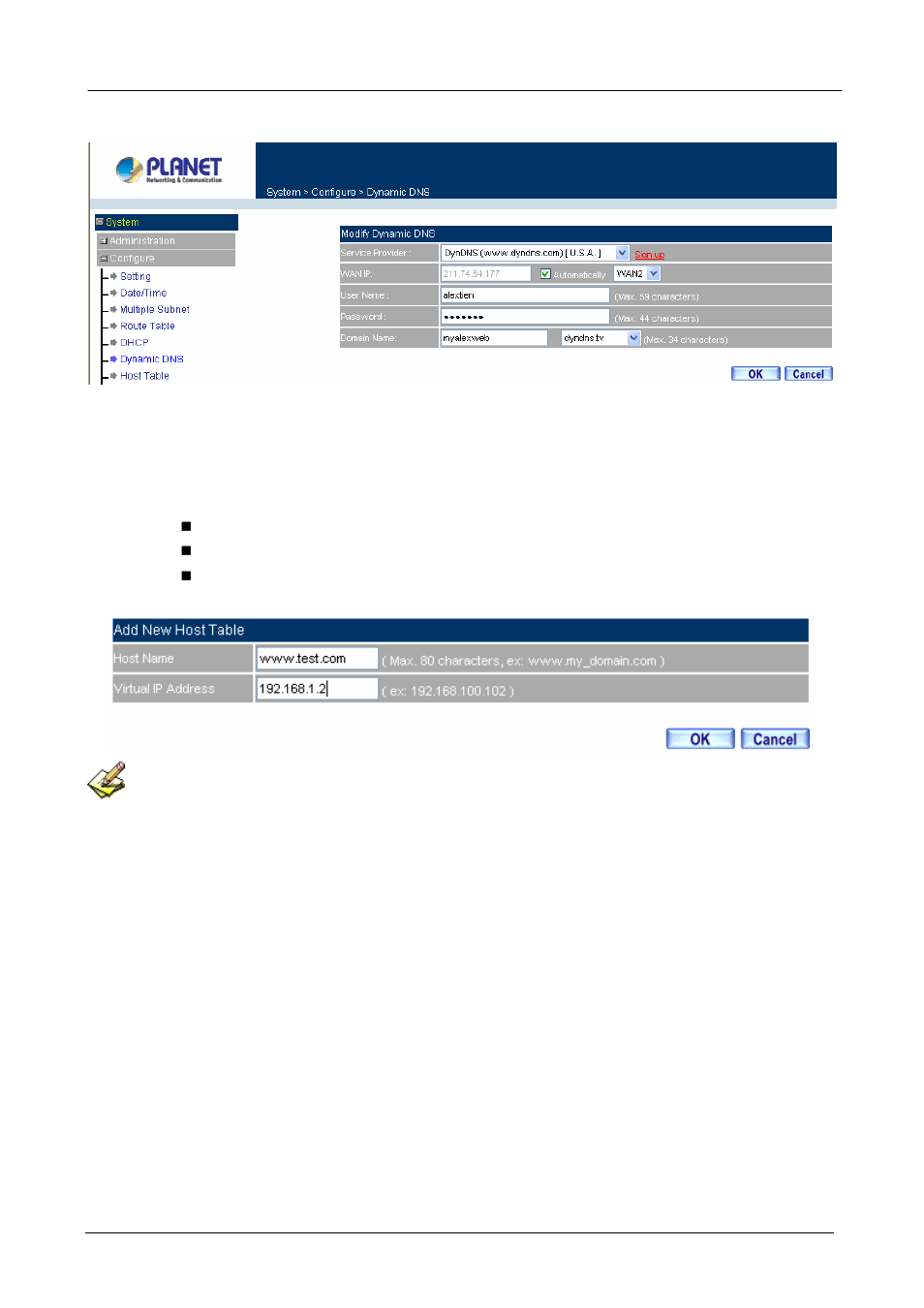 7 host table, 8 language | Planet Technology MH-2001 User Manual | Page 38 / 297